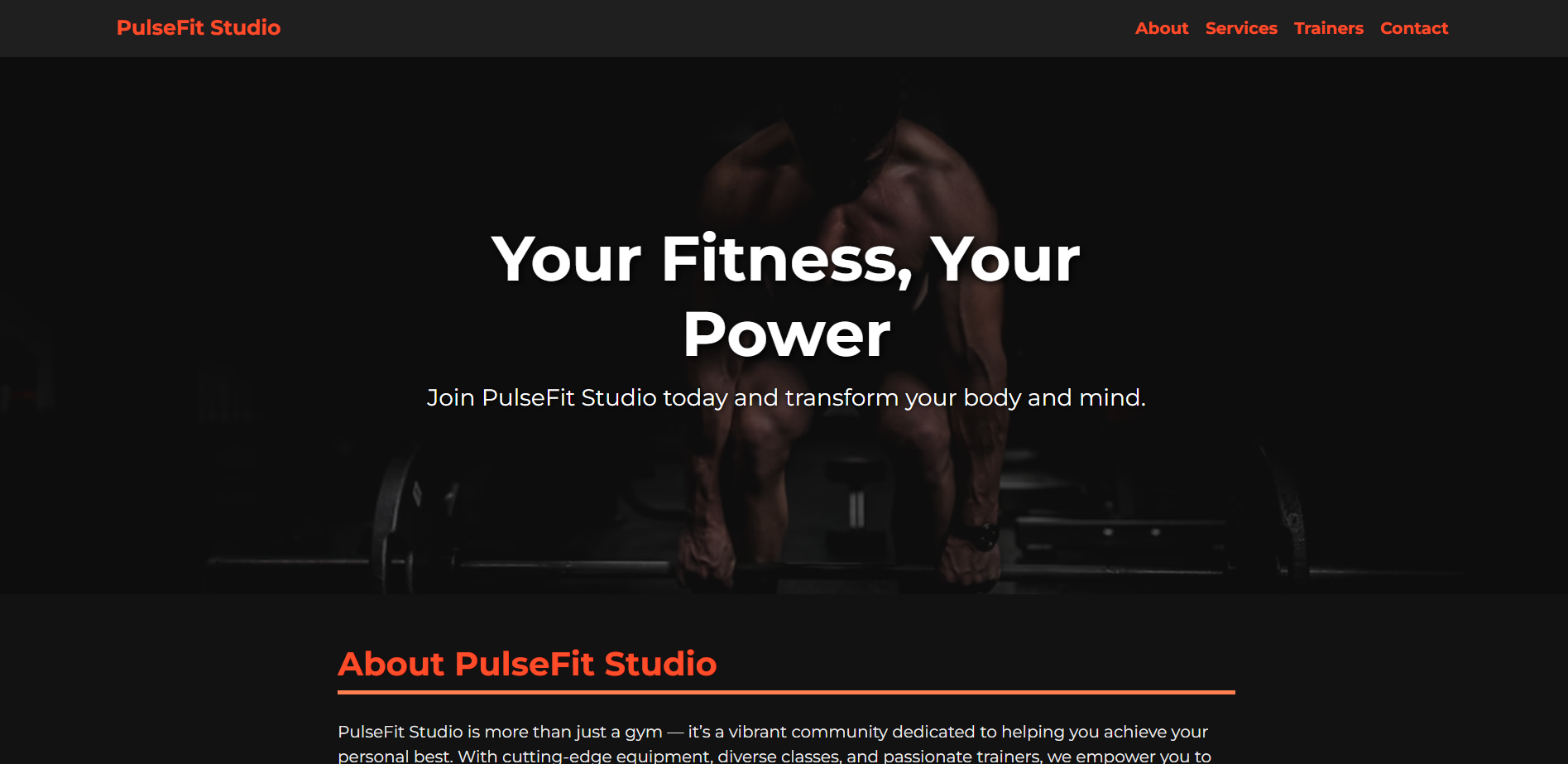 Fitness Website